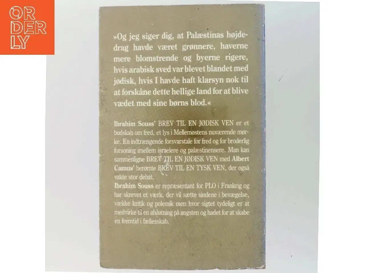 Billede 3 - Brev til en jødisk ven af Ibrahim Souss (Bog)
