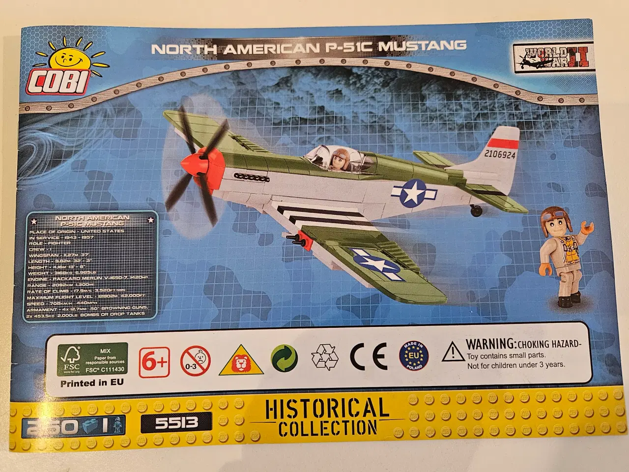 Billede 4 - COBI P-51C Mustang fly
