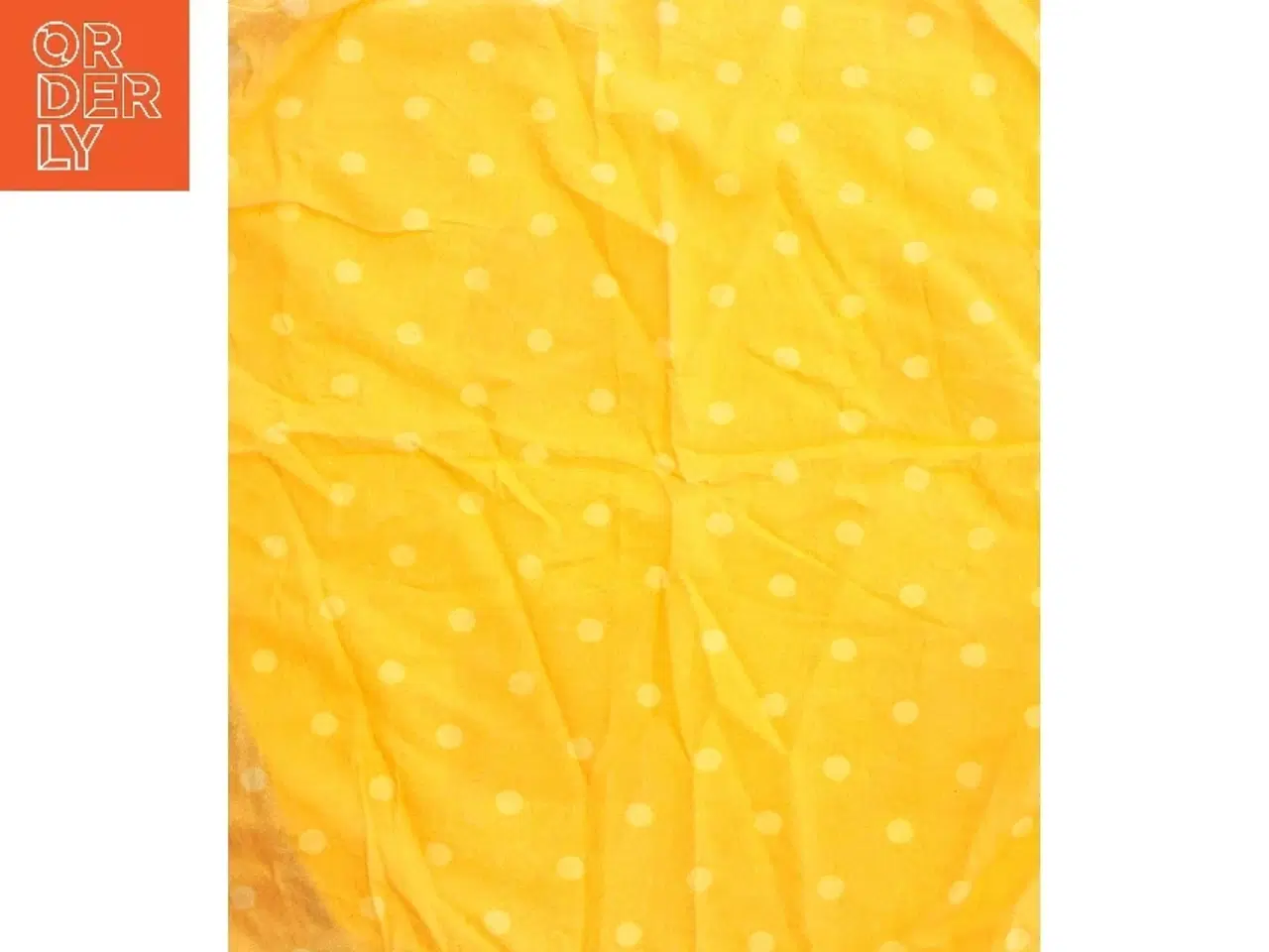 Billede 6 - To Gul/orange sengesæt med prikker og tern (str. 133x185 og 58x57 cm)