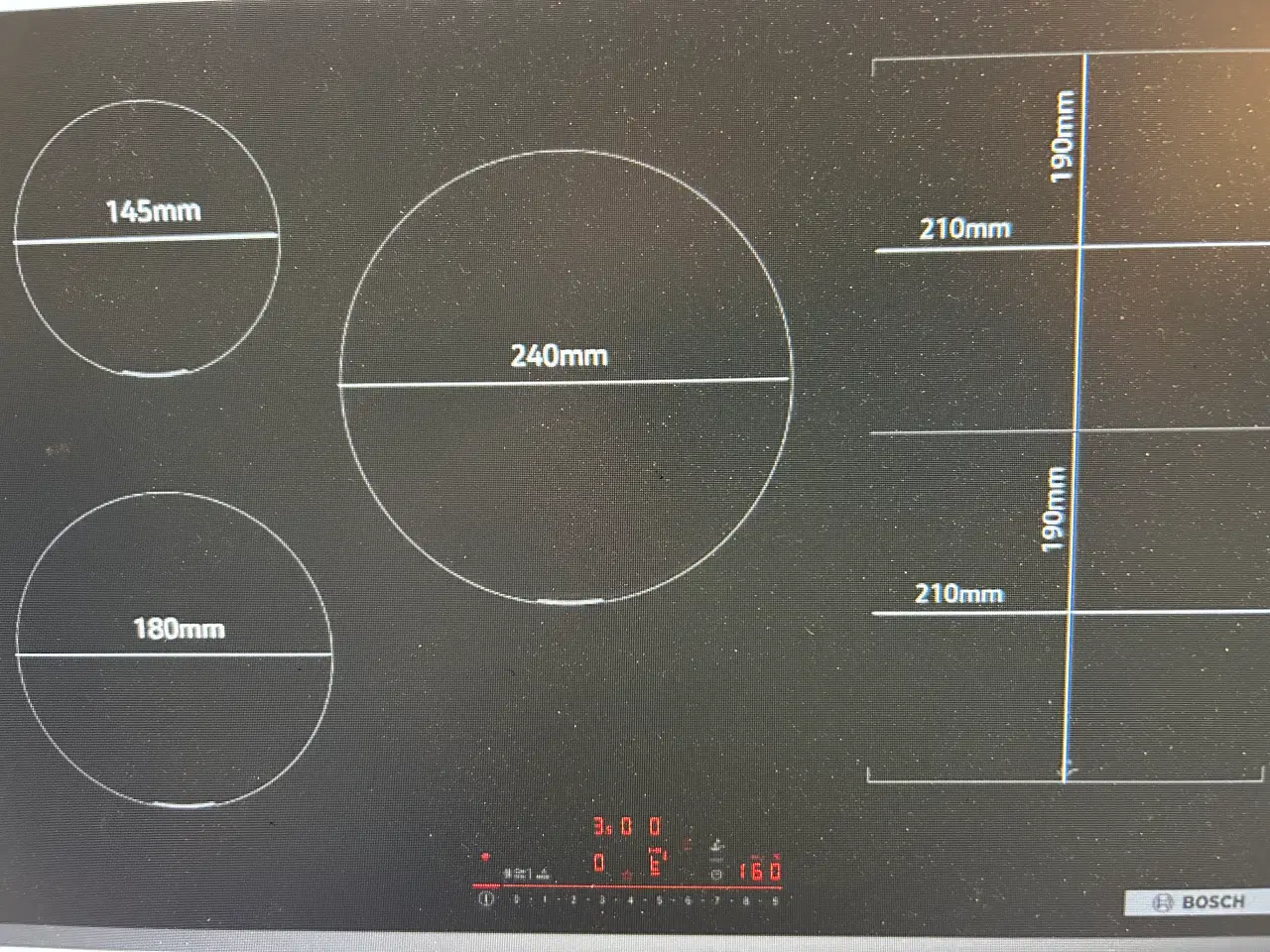 Billede 3 - NY BOSCH INDUKTIONSKOGEPLADE MED 5 ZONER