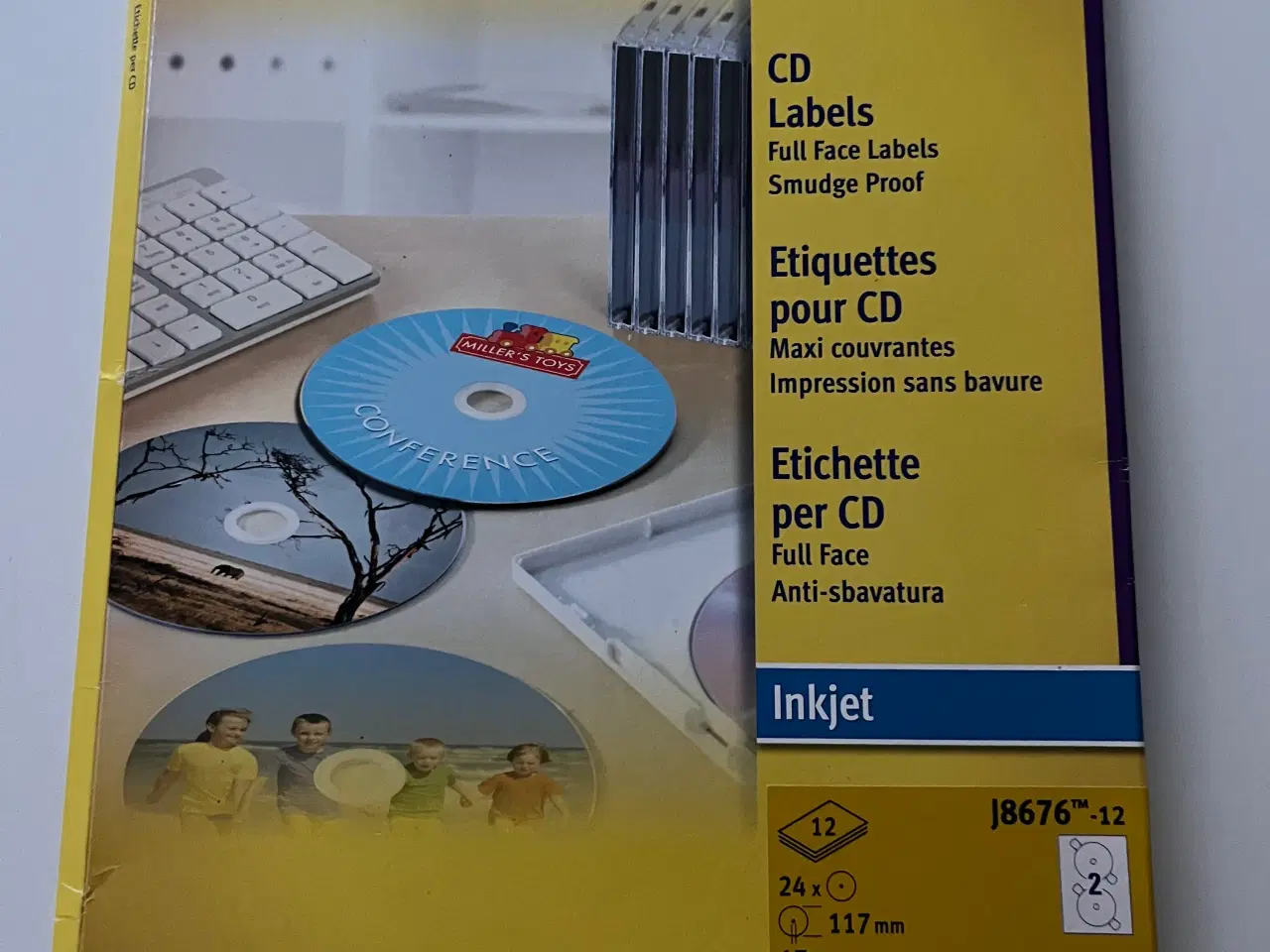 Billede 4 - 6 stk cd/ dvd etiketter 