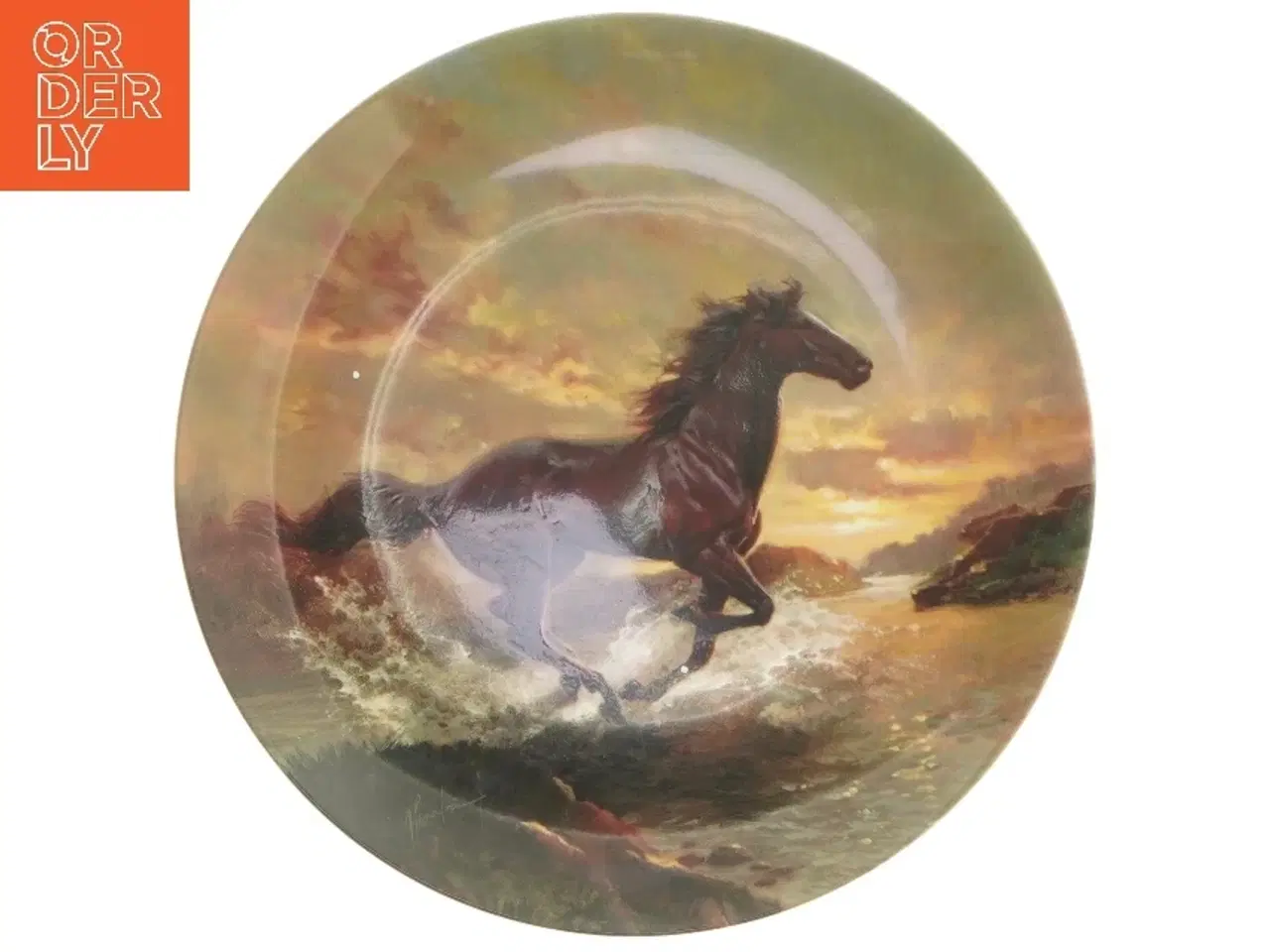 Billede 1 - Porcelæns samle tallerken med hestemotiv fra Wedgwood (str. Ø 20 cm)