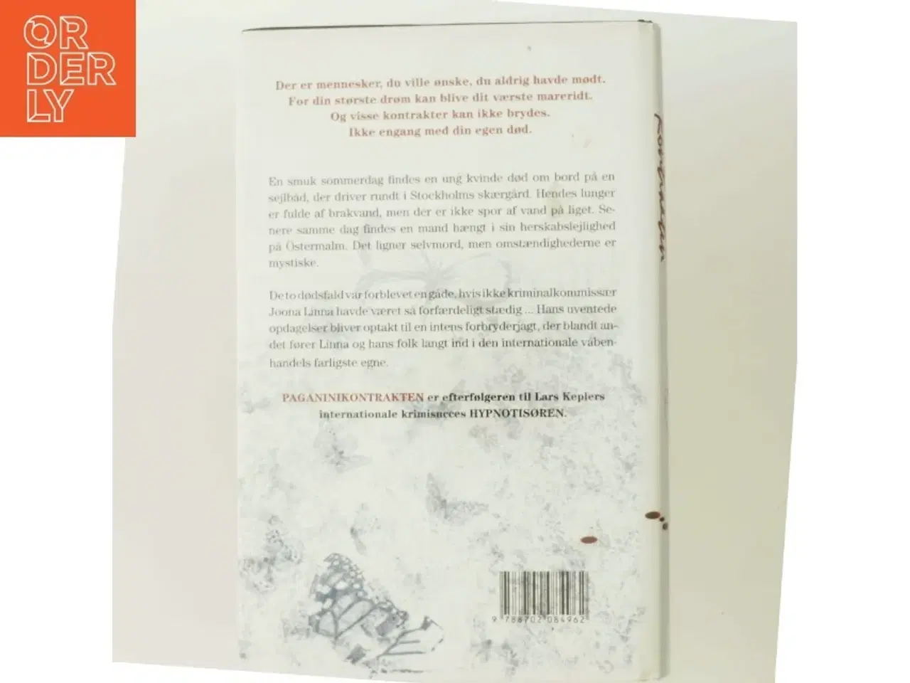 Billede 3 - Paganinikontrakten : Kriminalroman (Danish Language) af Lars Kepler (Bog)