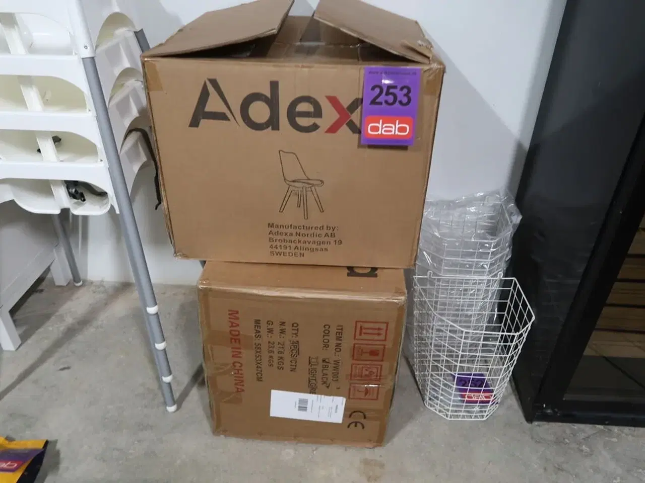 Billede 2 - 8 stk. Skalstole sort