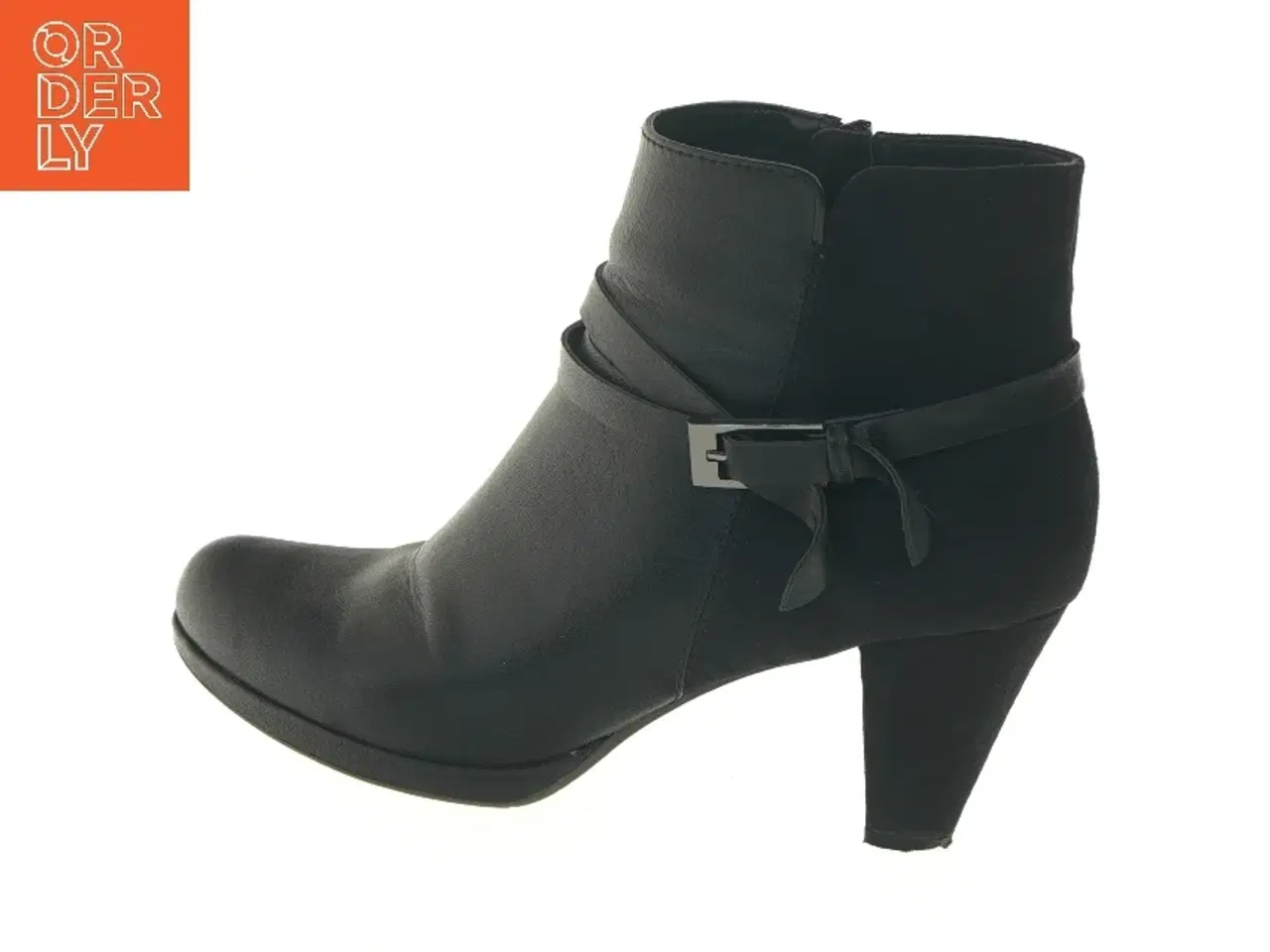 Billede 1 - Sort ankelstøvler med hæl fra Graceland (str. 41 )