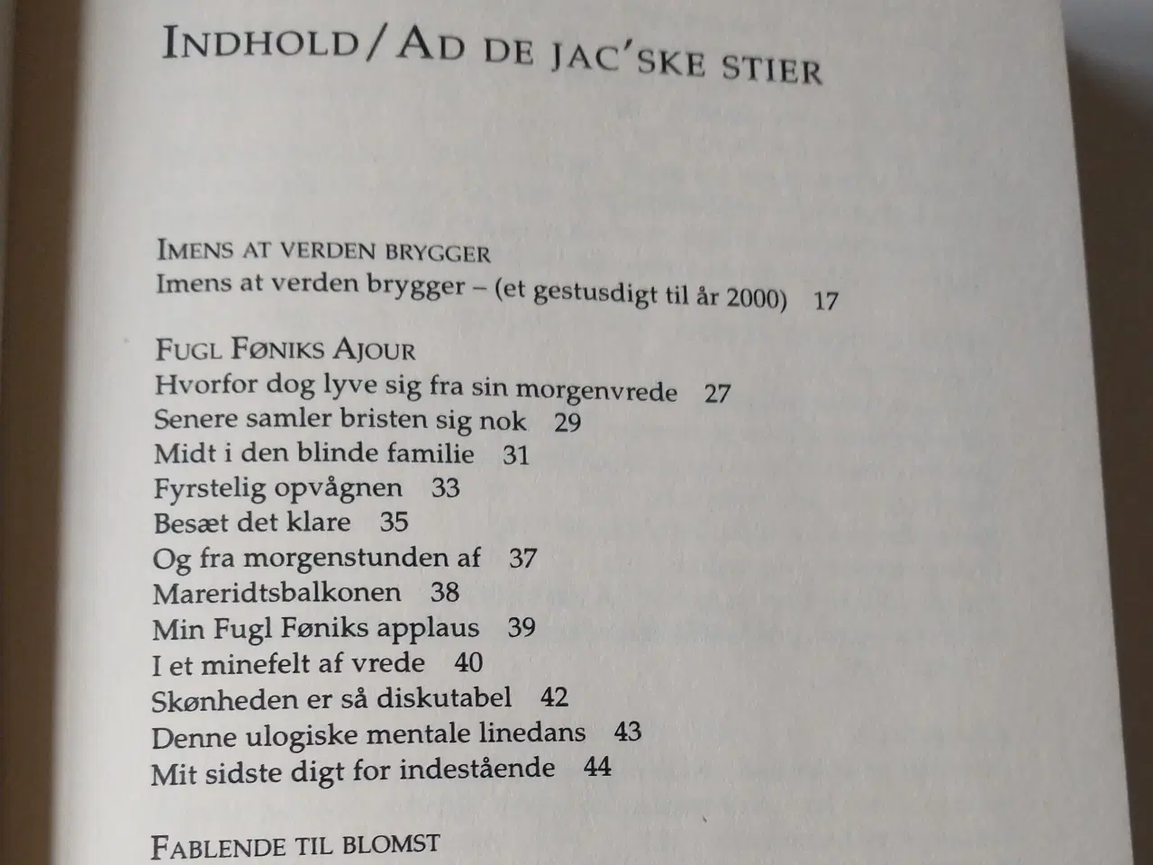 Billede 3 - Usvækkede digte - Udvalgte digte 1976-2000