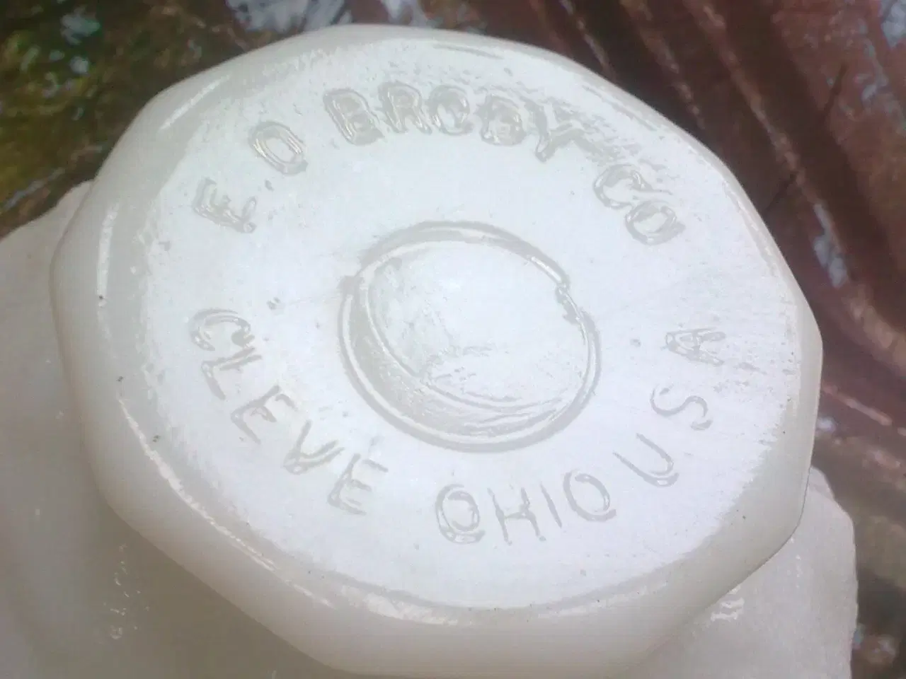 Billede 4 - USA opalineglas snebold vase potteskjuler RETRO