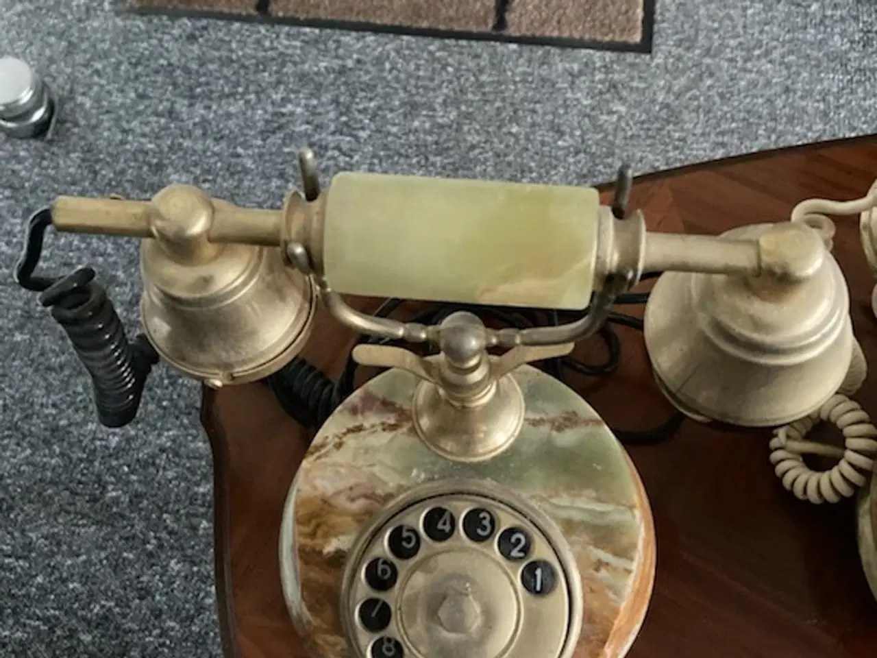 Billede 4 - Fastnet Bord telefon i Marmor og messing