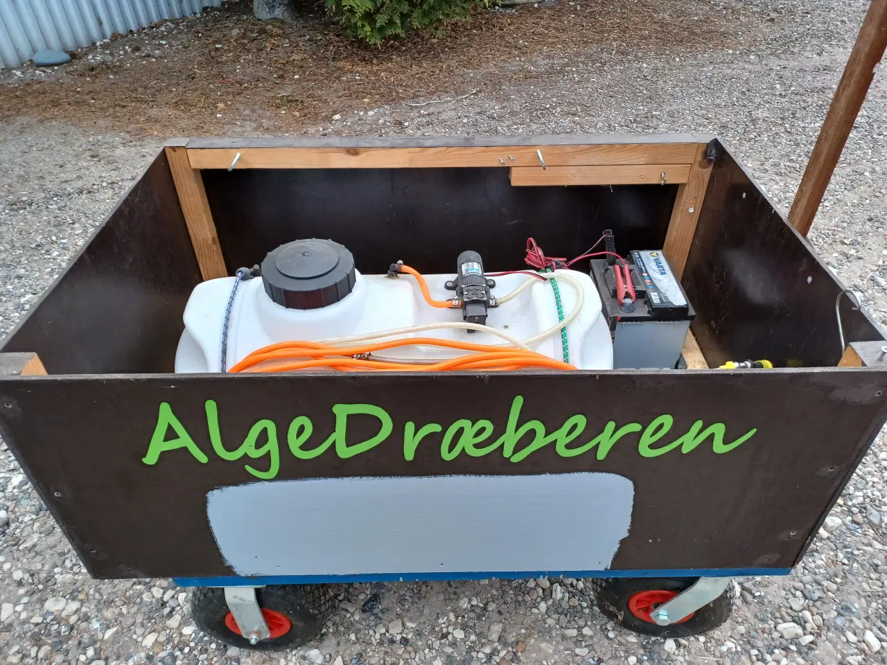 Billede 1 - 50 l tank med slange,lanse og pumpe