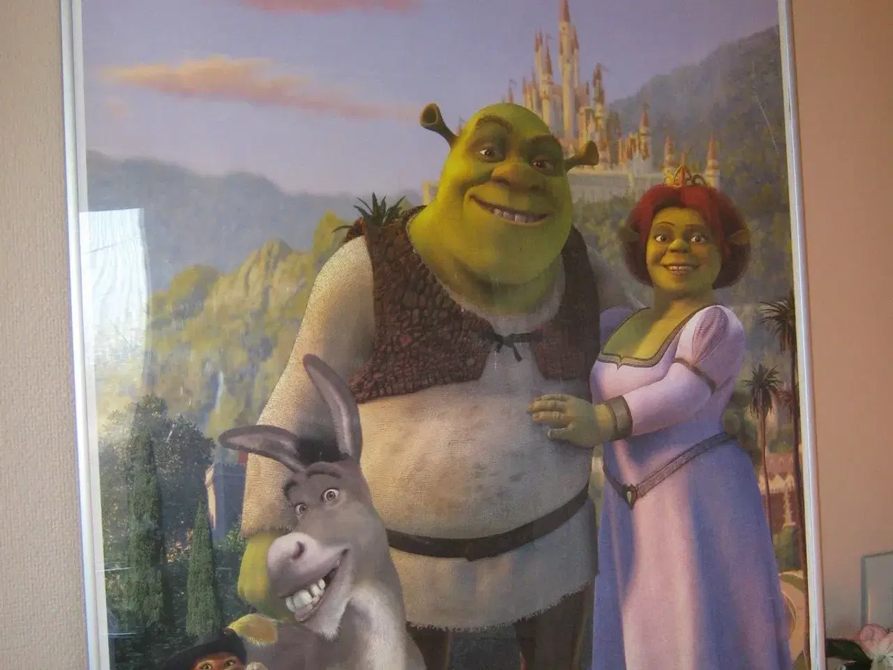 Billede 1 - Shrek 2 plakat i aluramme