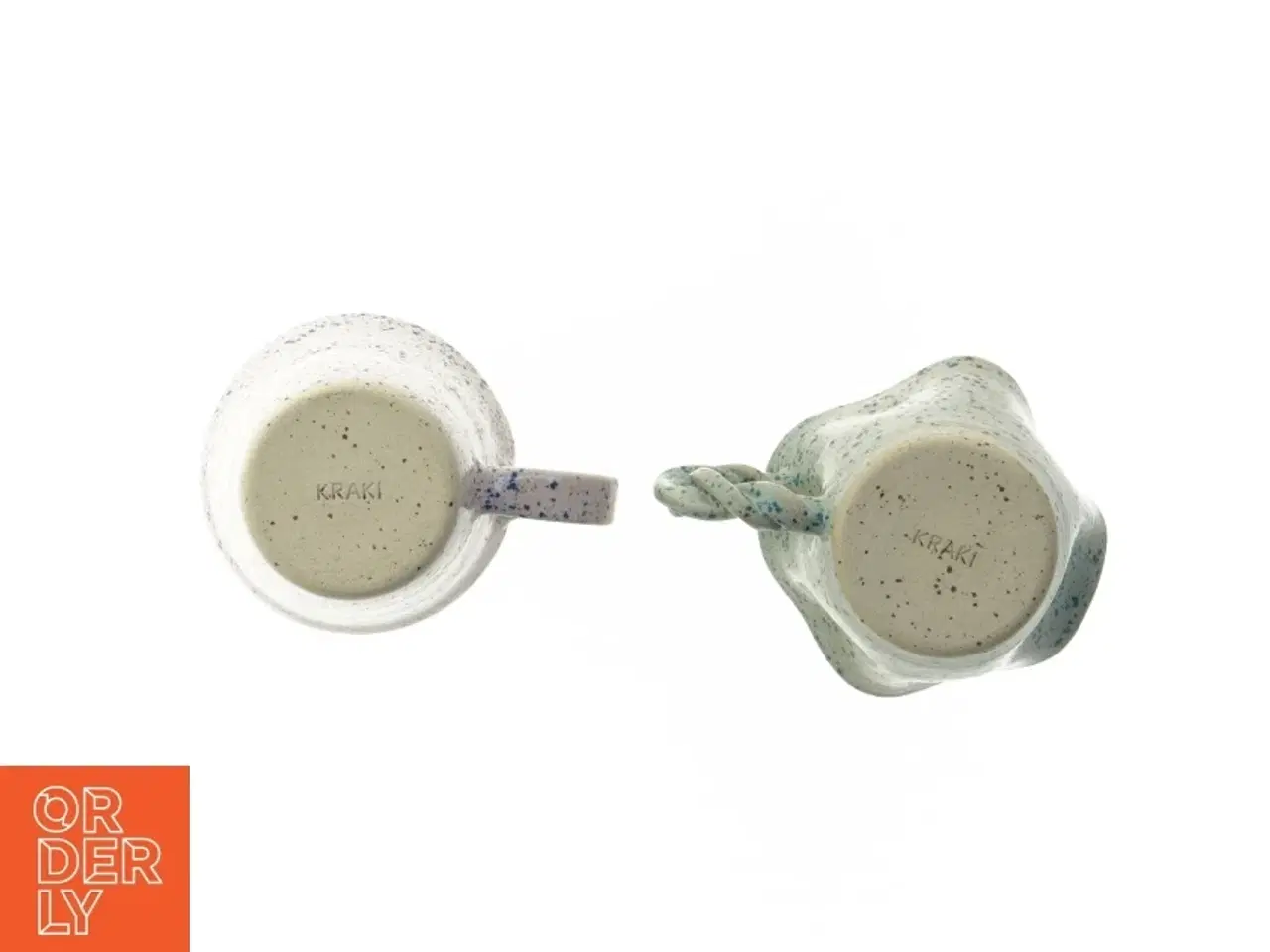 Billede 2 - Keramiske kaffekrus fra Kraki (str. Ø. 11. cm og. ø. 10 cm)