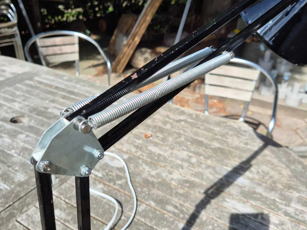 Billede 8 - Skinnende sort arkitektlampe 