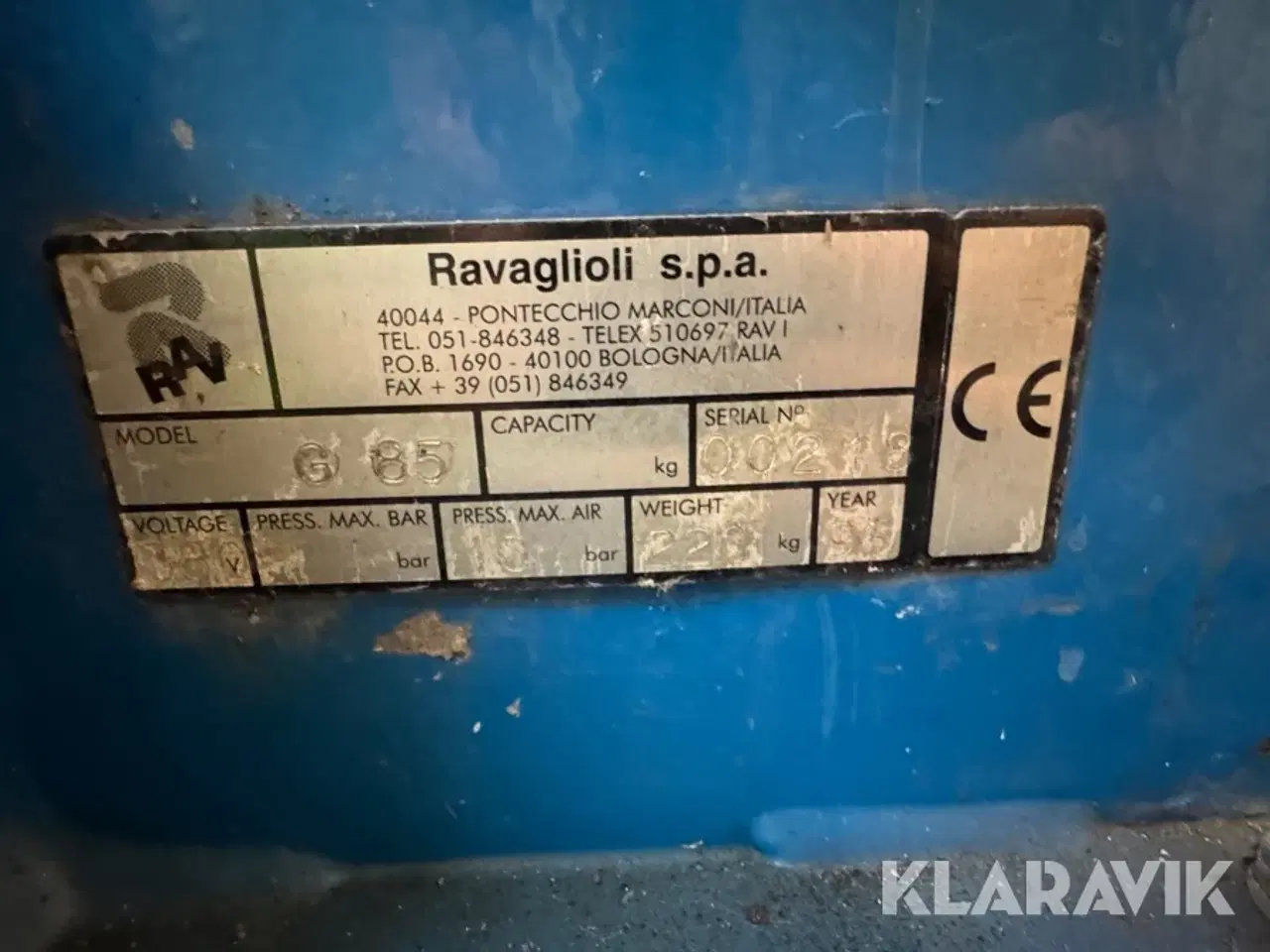 Billede 3 - Dækapparat Ravaglioli G85