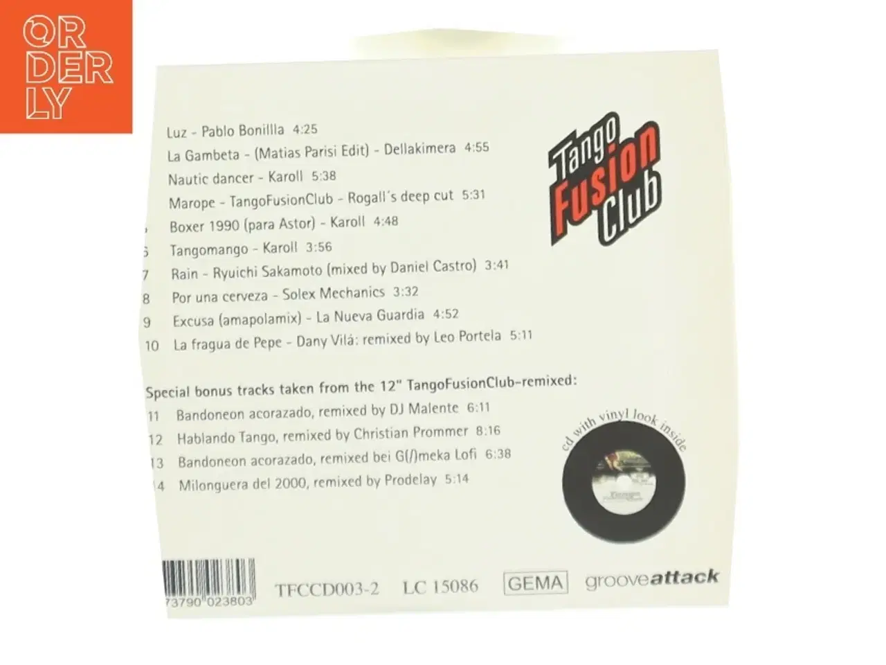 Billede 2 - CD med elektronisk tango musik fra Tango Fusion Club