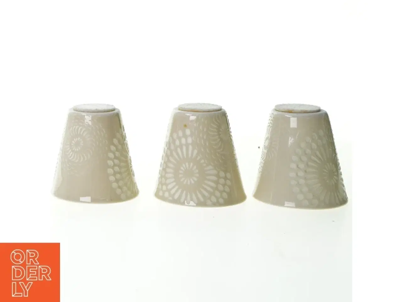 Billede 4 - Porcelæns kopper til fyrfadslys (str. 8 cm)