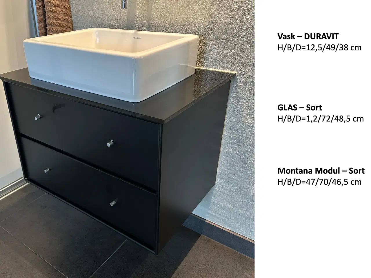 Billede 4 - Montana badeværelses møbel med Duravit vask