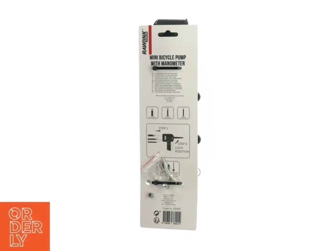 Billede 2 - Mini cykelpumpe med manometer fra Rawlink (str. 28 cm)