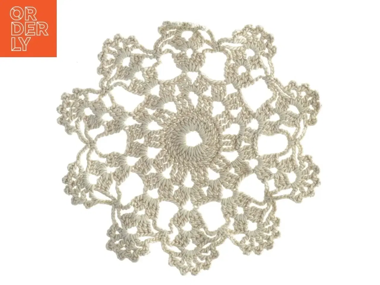 Billede 1 - Hæklet Mellemlægsserviet (str. 16 cm)