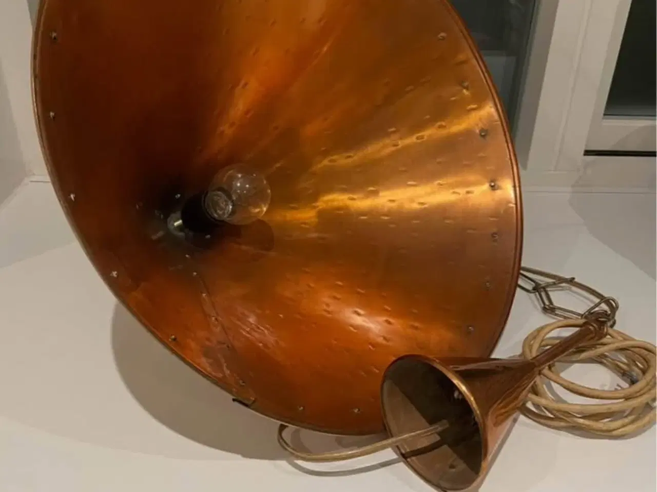 Billede 1 - Pendellampe kobber ES Horn Aalestrup 