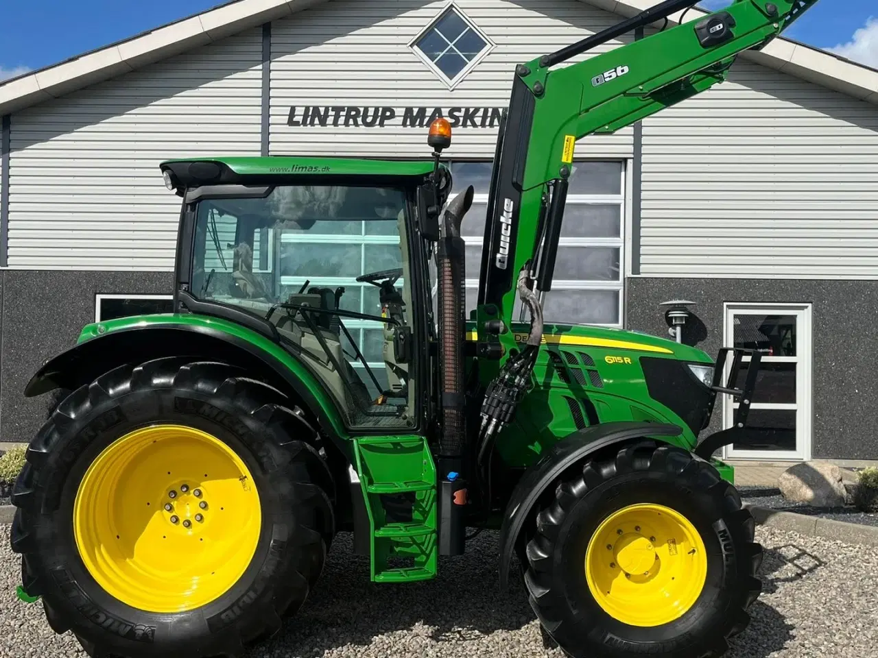 Billede 7 - John Deere 6115R Med frontlæsser og krybegear