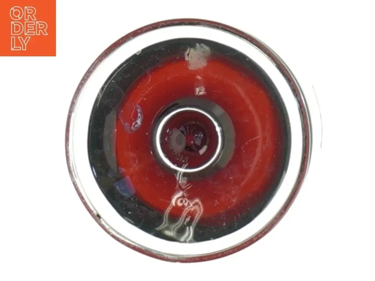 Billede 3 - Rød glasvase fra Luminarc (str. H. 11,5 cm. ø. 6,5 cm)