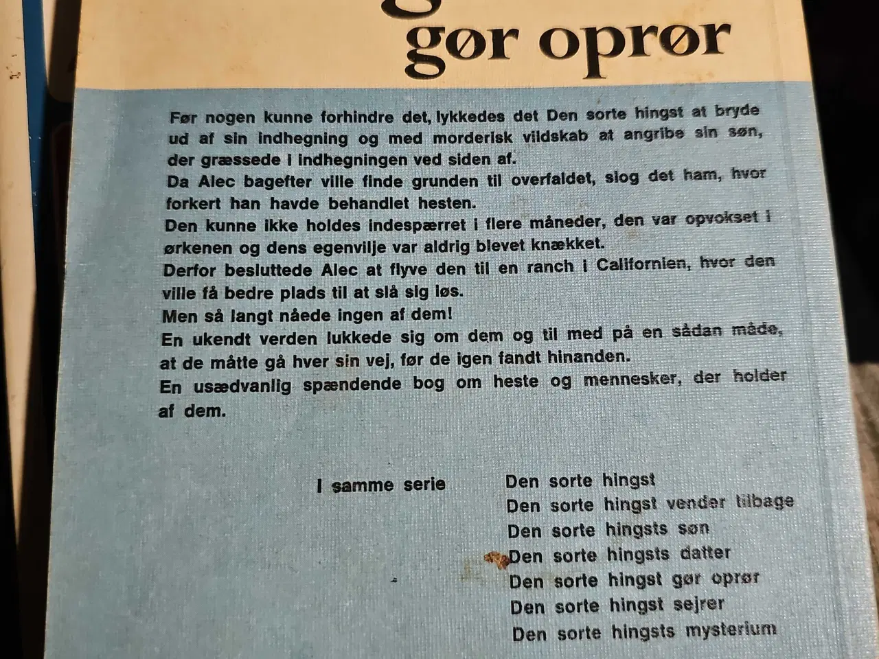 Billede 2 - Den sorte Hingst gør oprør