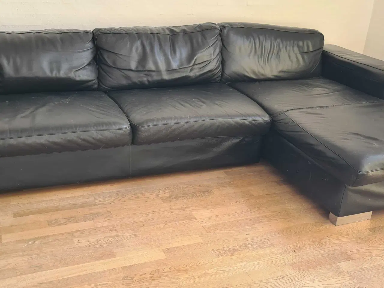 Billede 1 - Sofa med Semi-anilinlæder