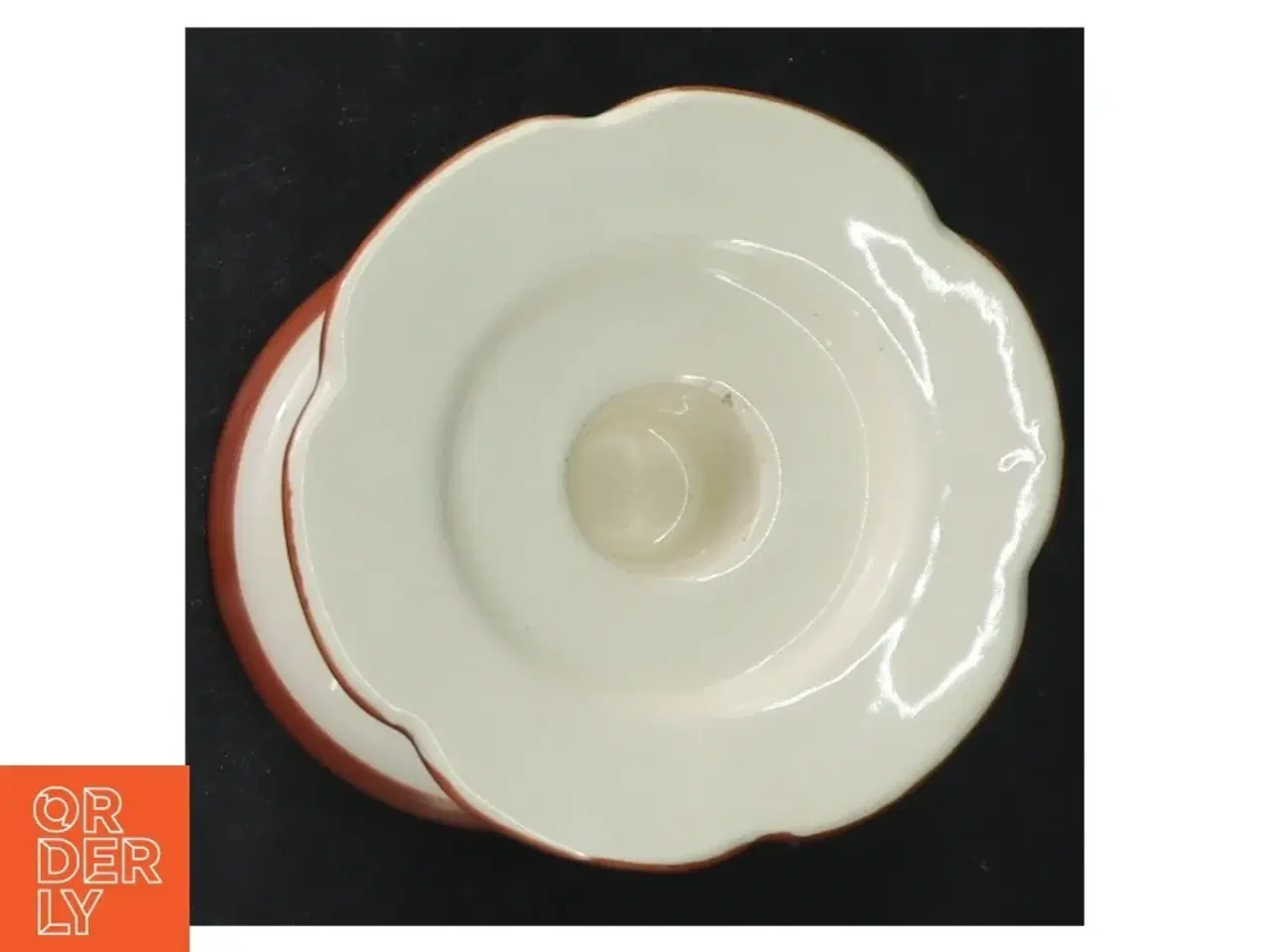 Billede 4 - Sæt af to dekorerede lysestager fra Horishin Potteries (str. 13 cm. og 9 cm)