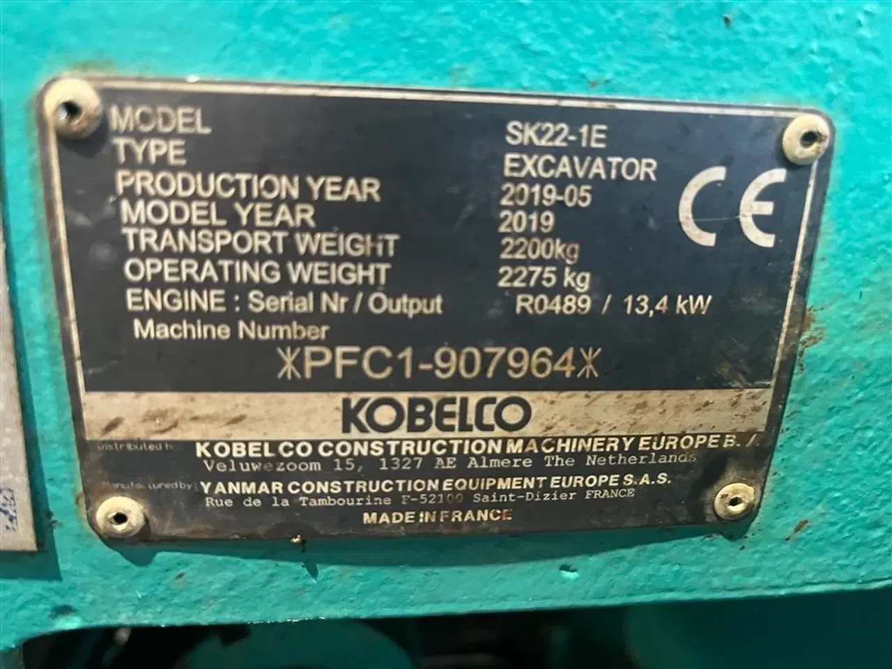 Billede 2 - Kobelco SK22 med tiltman kun kørt 610timer!