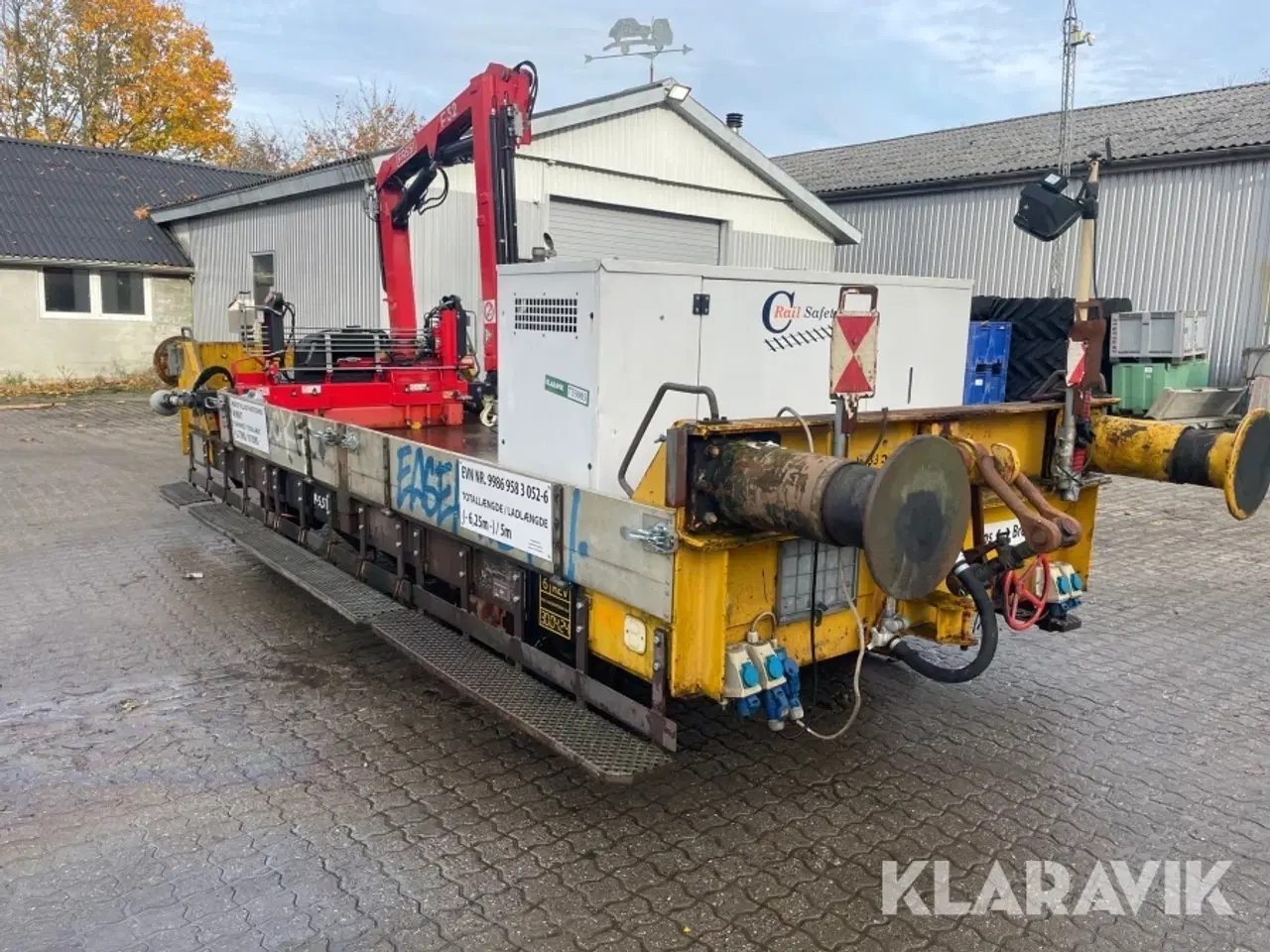 Billede 3 - Togvogn med kran og generator