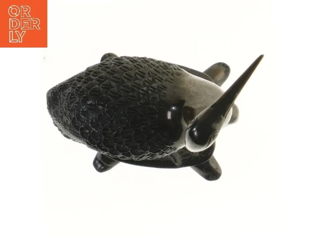 Billede 2 - Kinesisk Trane stående på skildpadde (str. 32 cm)