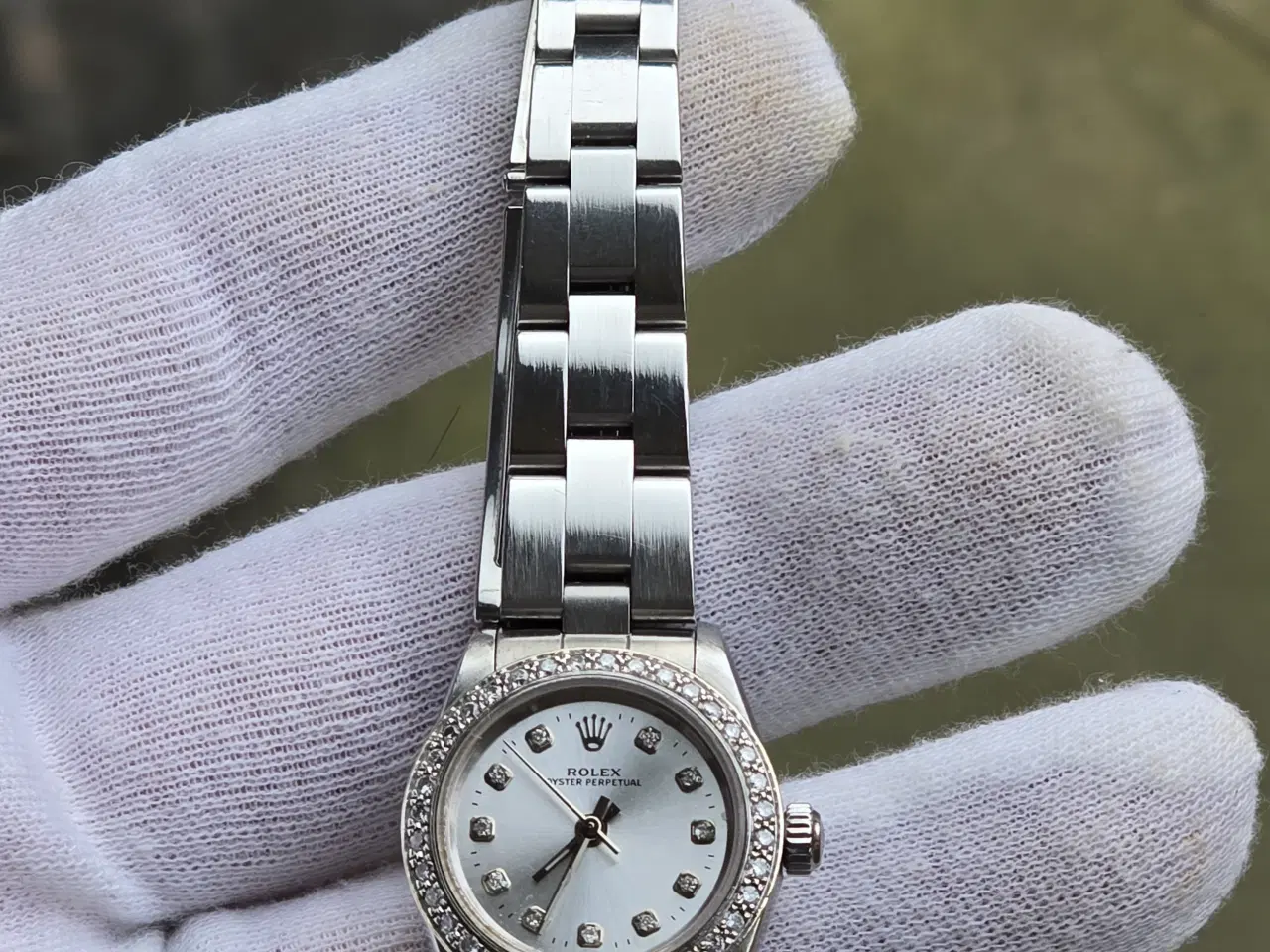 Billede 3 - Rolex Dameur med naturlige diamanter