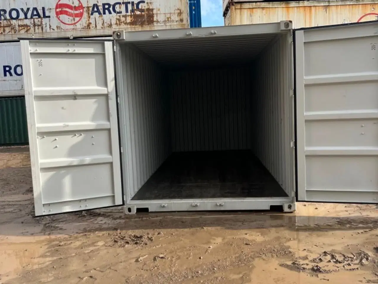 Billede 2 - 20´ fods Container i farve Ral: 7035 nye one way 