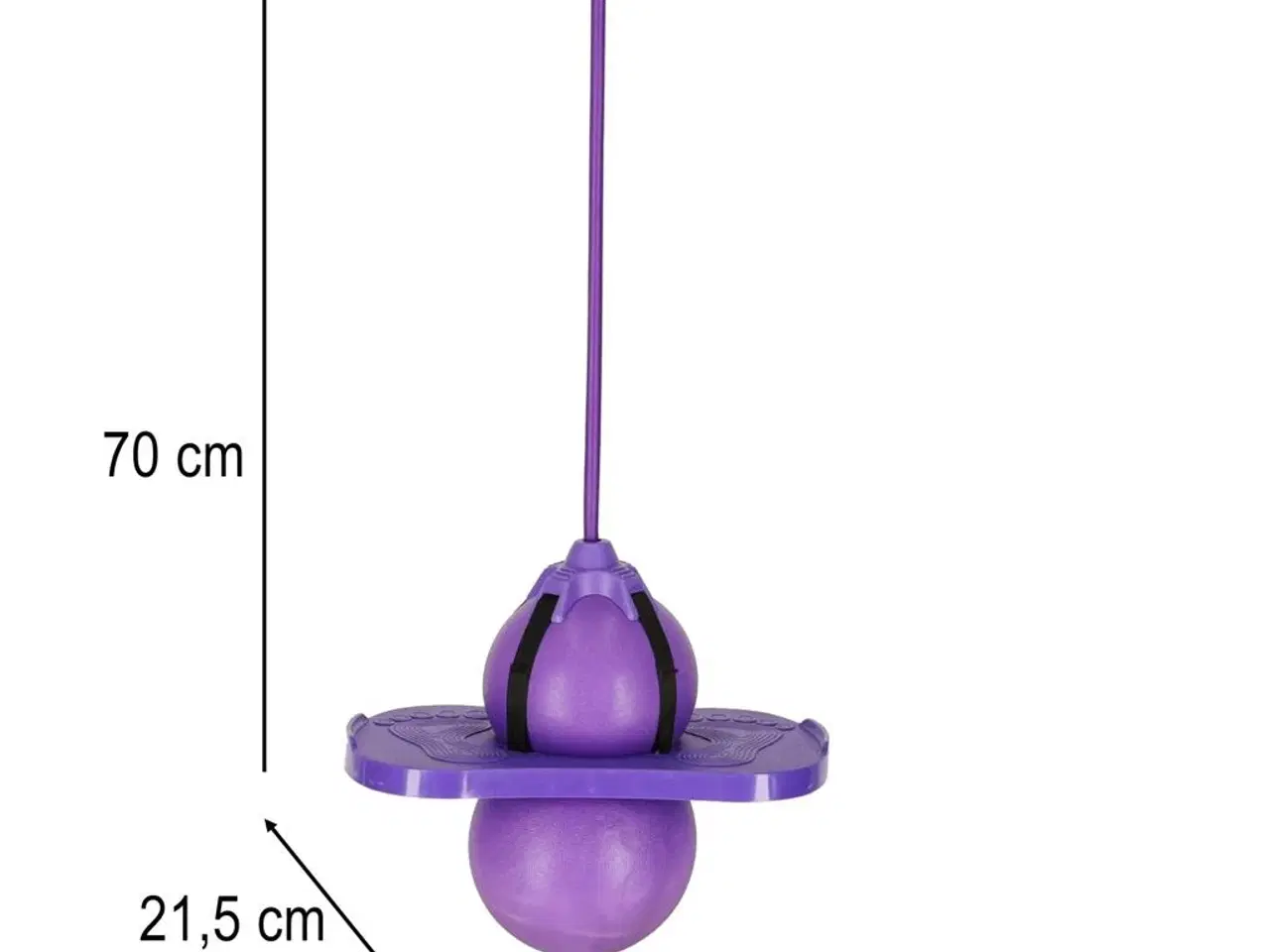 Billede 11 - Pogo hoppebold med balancebræt til børn – lilla