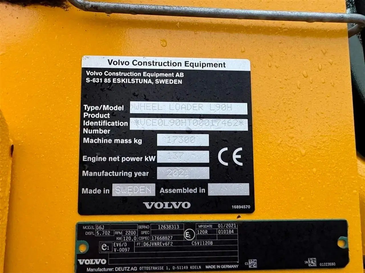 Billede 16 - Volvo L 90 H KUN 3700 TIMER! TOP UDSTYRET OG NYE DÆK!