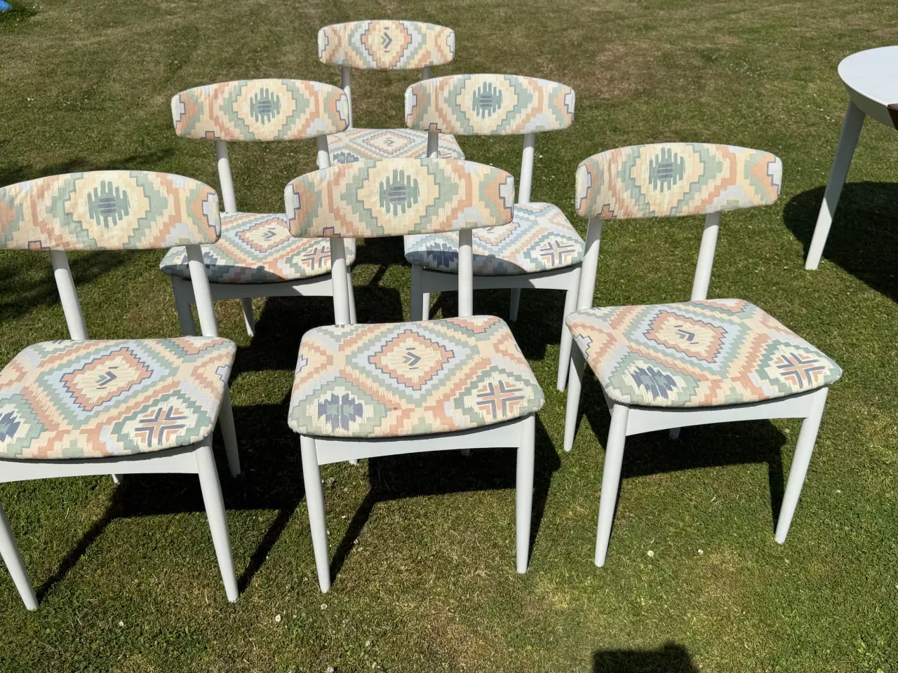 Billede 12 - Retro dansk spisebordsæt rundt spisebord + 2 tillæ