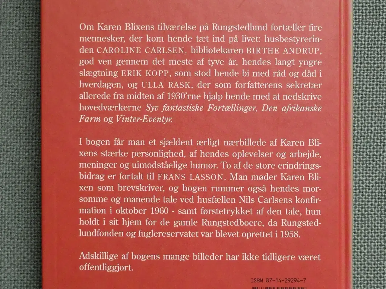 Billede 3 - Karen Blixen på Rungstedlund