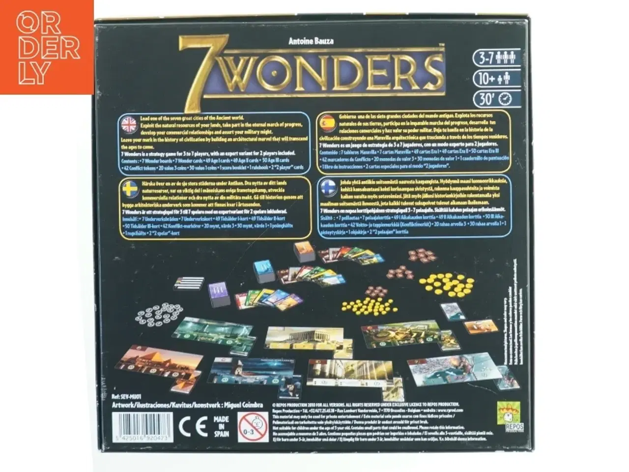 Billede 4 - 7 Wonders brætspil fra Repos Production (str. 29x29 cm)