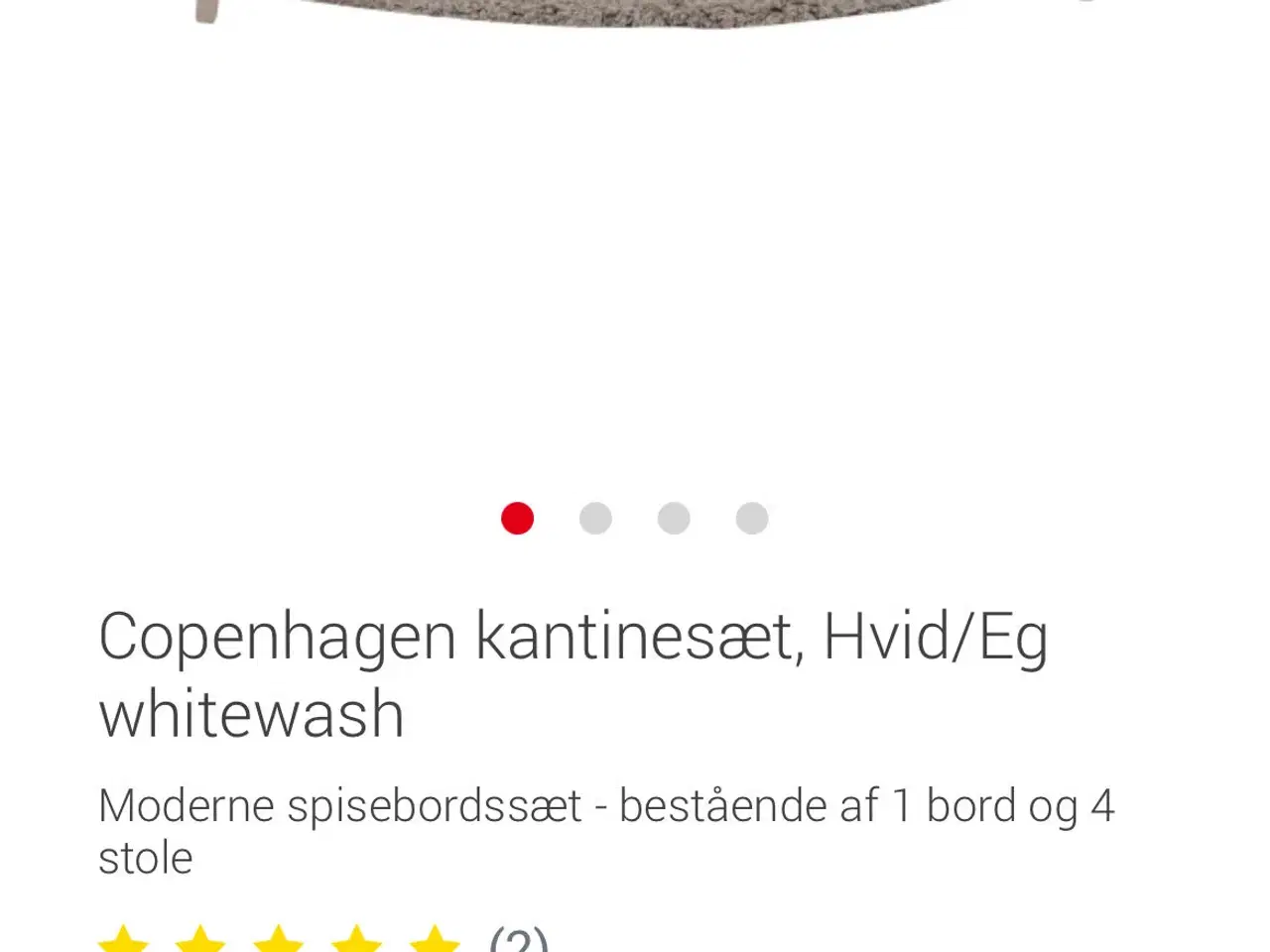 Billede 4 - Spisebord og stole