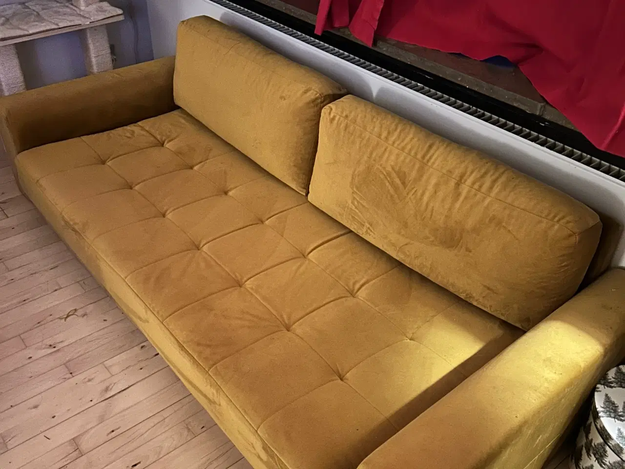 Billede 2 - 3 personers sofa i velour