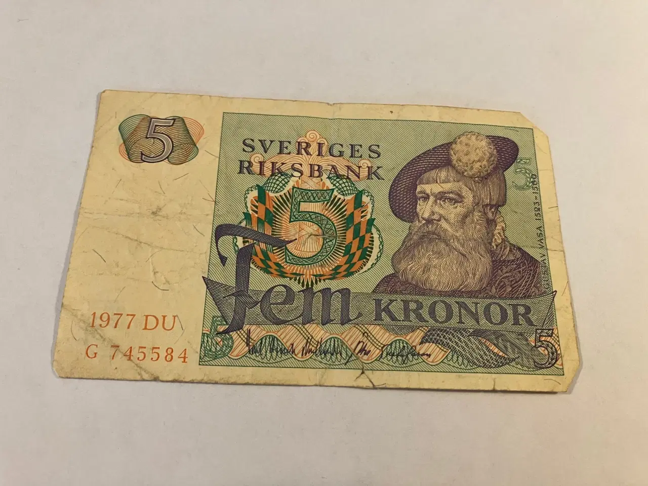 Billede 1 - 5 Kronor Sweden 1977 DU