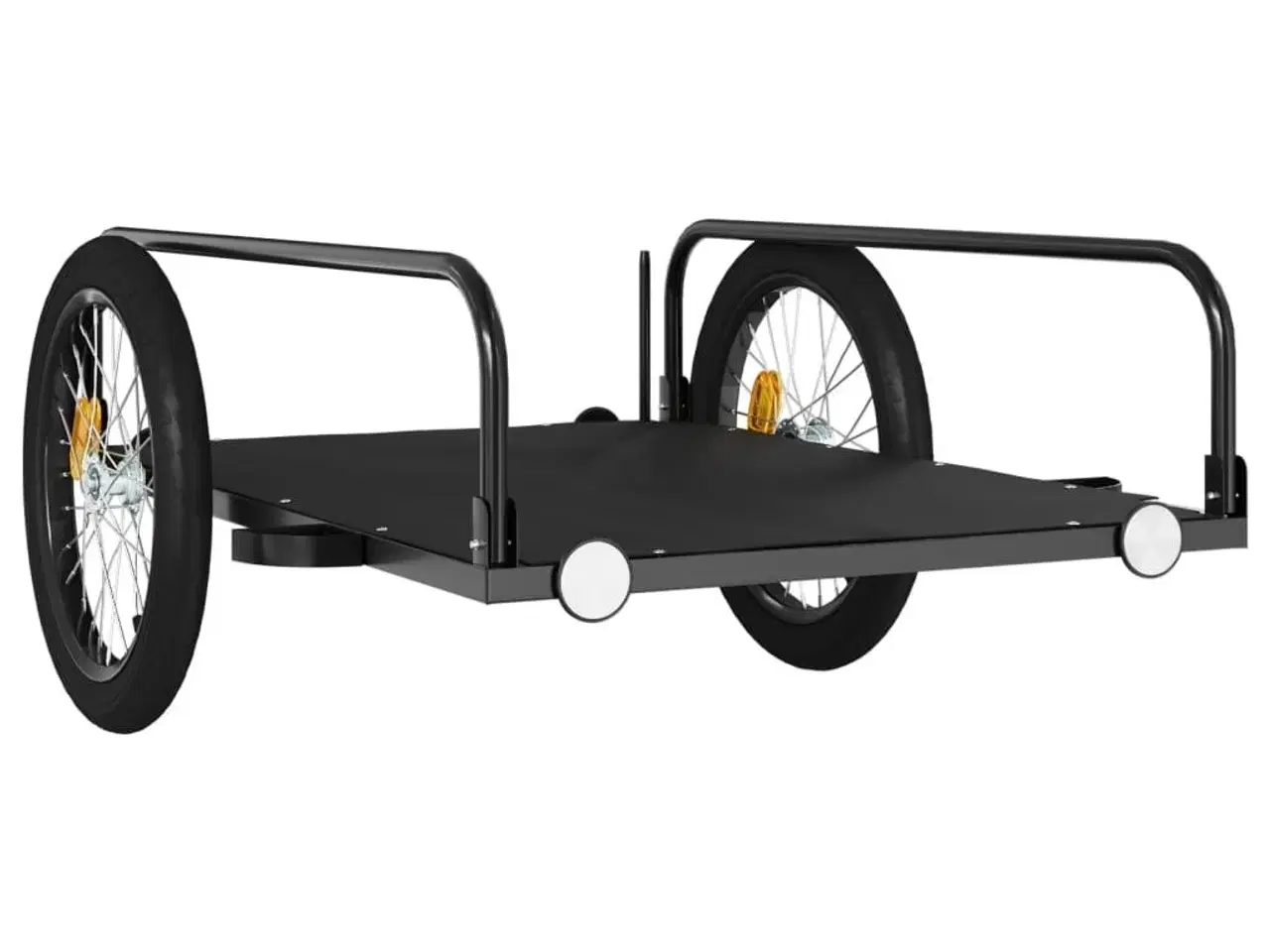 Billede 4 - Cykelanhænger 135x70x37 cm jern sort