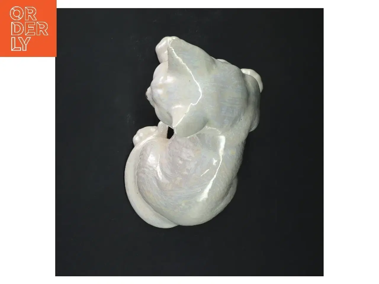 Billede 4 - Keramik kat figur (str. 17x17x10 cm)