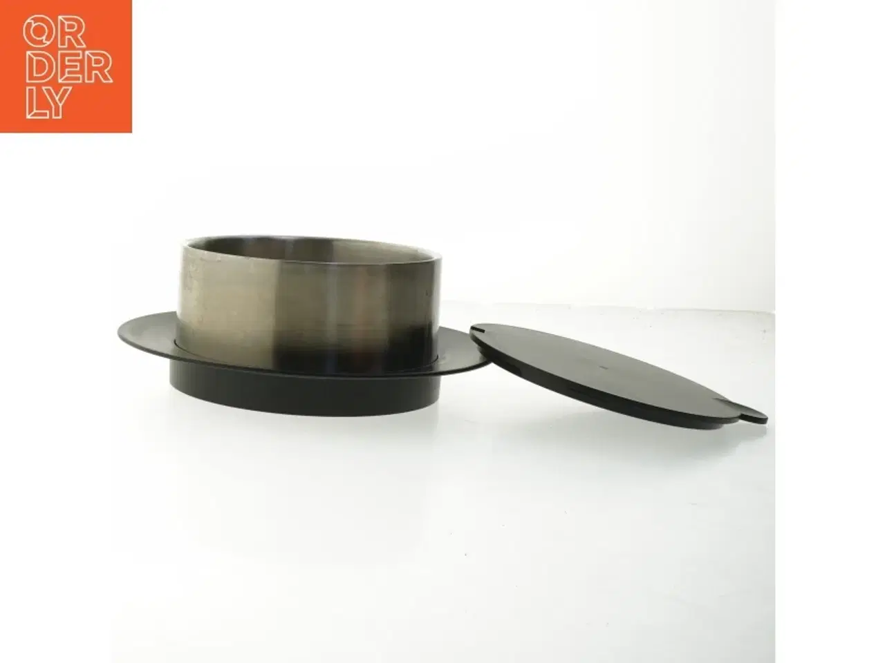 Billede 2 - Sort gryde med låg (str. Ø 23 cm)