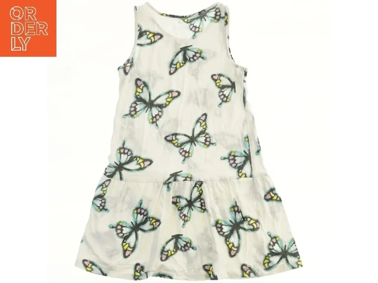 Billede 2 - Sommerkjole med sommerfugleprint fra H&M (str. 122)