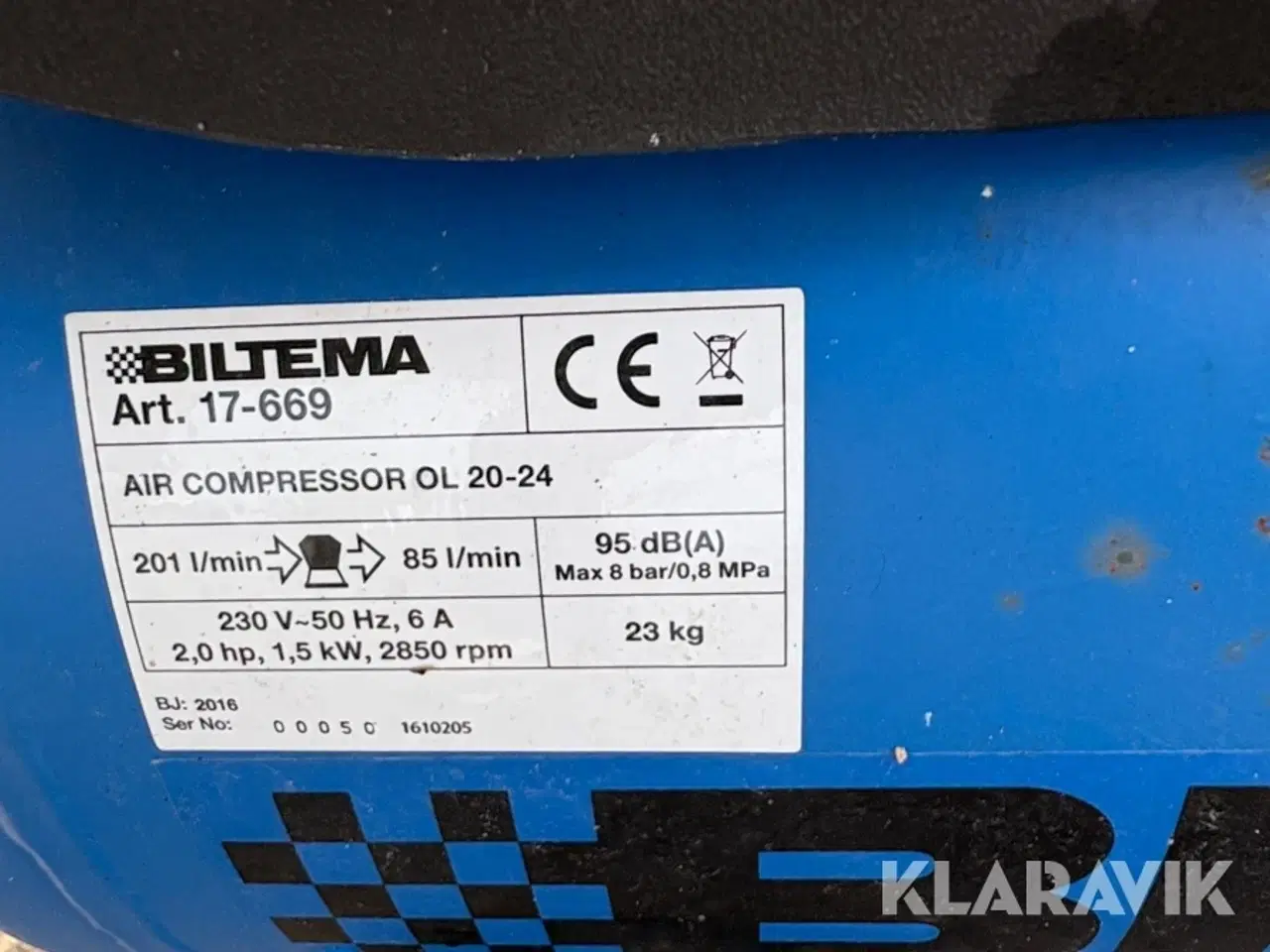 Billede 5 - Luft kompressor Biltema 1 styks