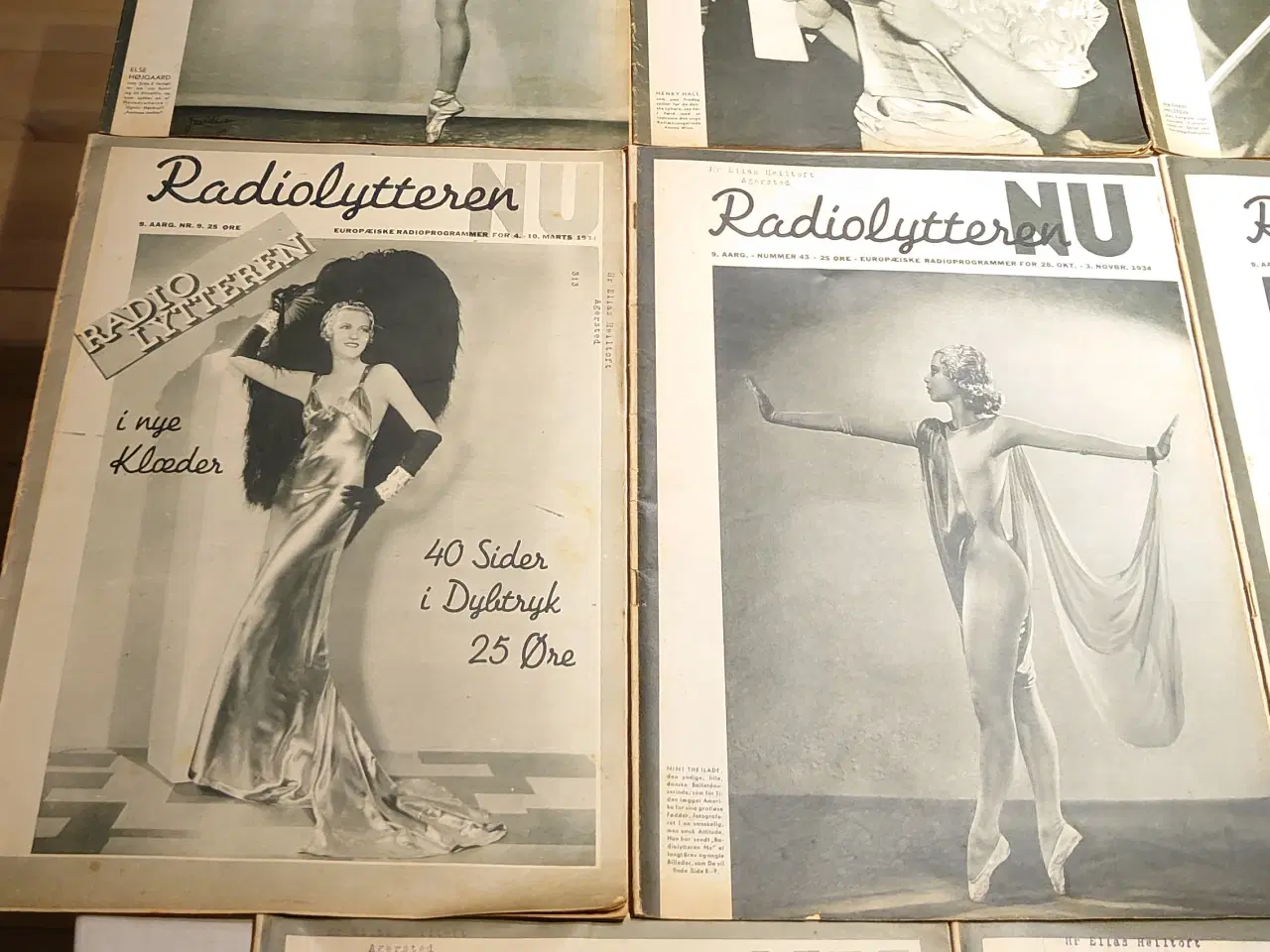 Billede 2 - 11 stk sjældne "Radiolytteren NU" fra 1934 og 36.