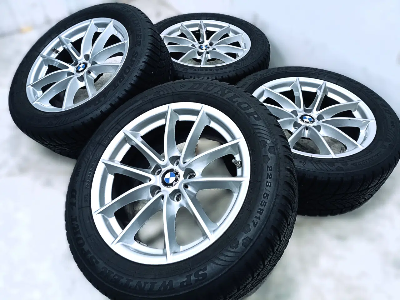Billede 2 - 5x112 17" ET27 nav 66,6ø BMW vintersæt inkl.TPMS