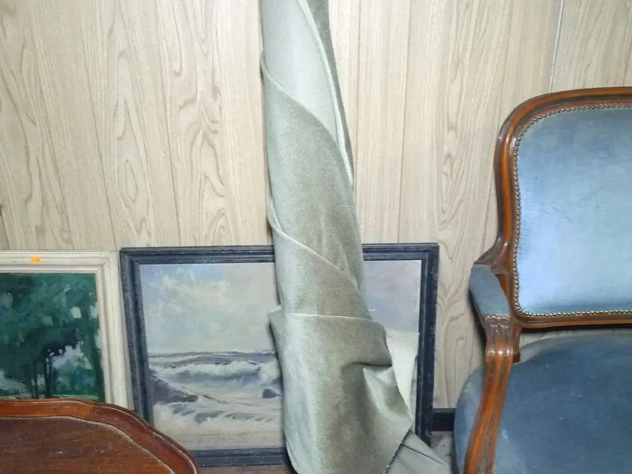 Billede 3 - 12 stk. møbler, sofa med ny stofrulle til ombetrækning