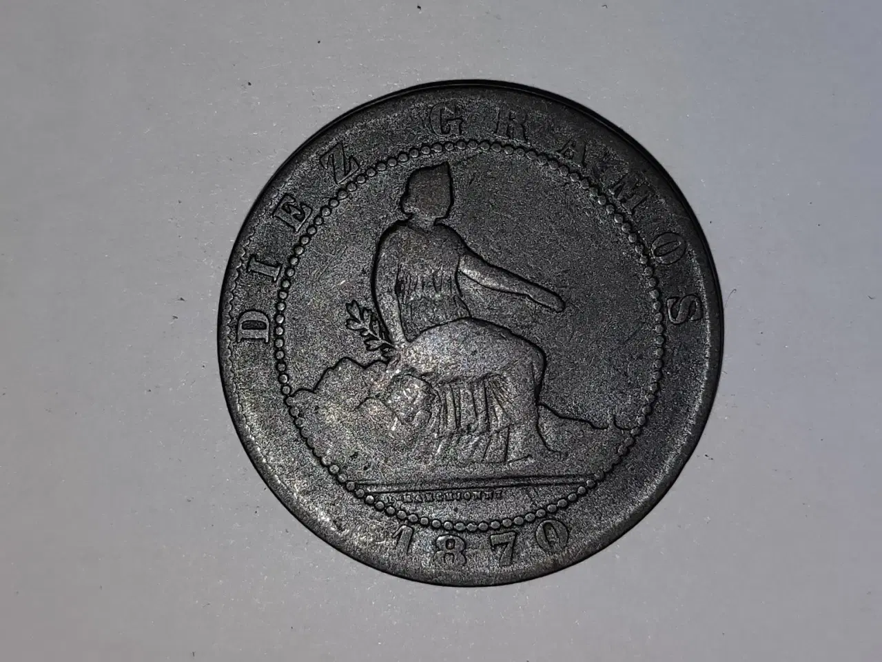 Billede 1 - 10 Centimos 1870 Spain